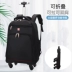 Túi xe đẩy hoàn toàn có thể gập lại, kinh doanh, chỗ ở cho sinh viên, túi đi học, ba lô có bánh xe có thể tháo rời sức chứa lớn, túi du lịch nam nữ balo phượt chống nước túi du lich 