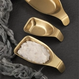 Корейский 304 соус из нержавеющей стали коммерческий золотой приправы для погружения, маленькое блюдо, креативные креветки и ложка фрикадельки