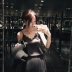 Sevi nhà lông mi ren satin đáy nhỏ dây đeo cơ bản nhỏ gợi cảm lỏng lẻo vest nữ shop thời trang nữ Áo ba lỗ