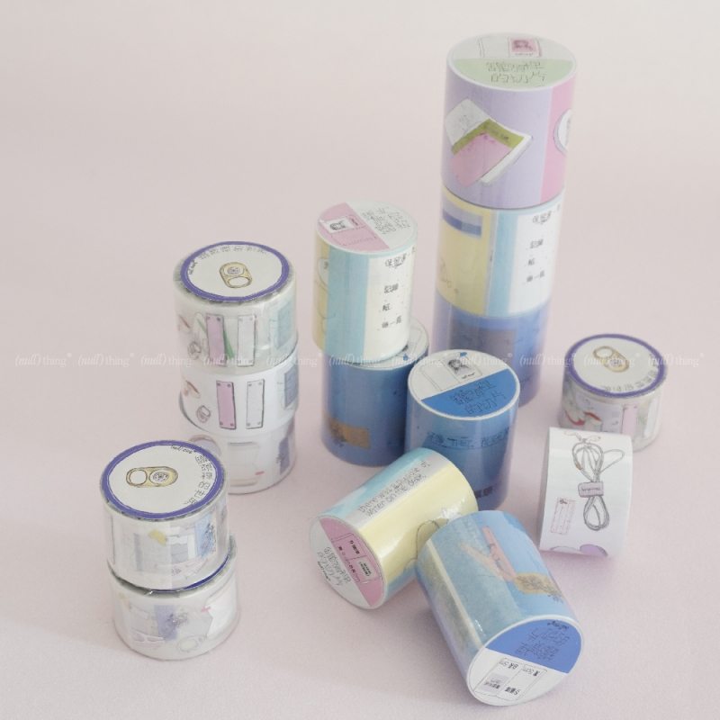 Nullthing202607 Early Adopter【Rainwater Canned Series】Silver-Plated Salt-Based Tape Roll Paper Multi-Material