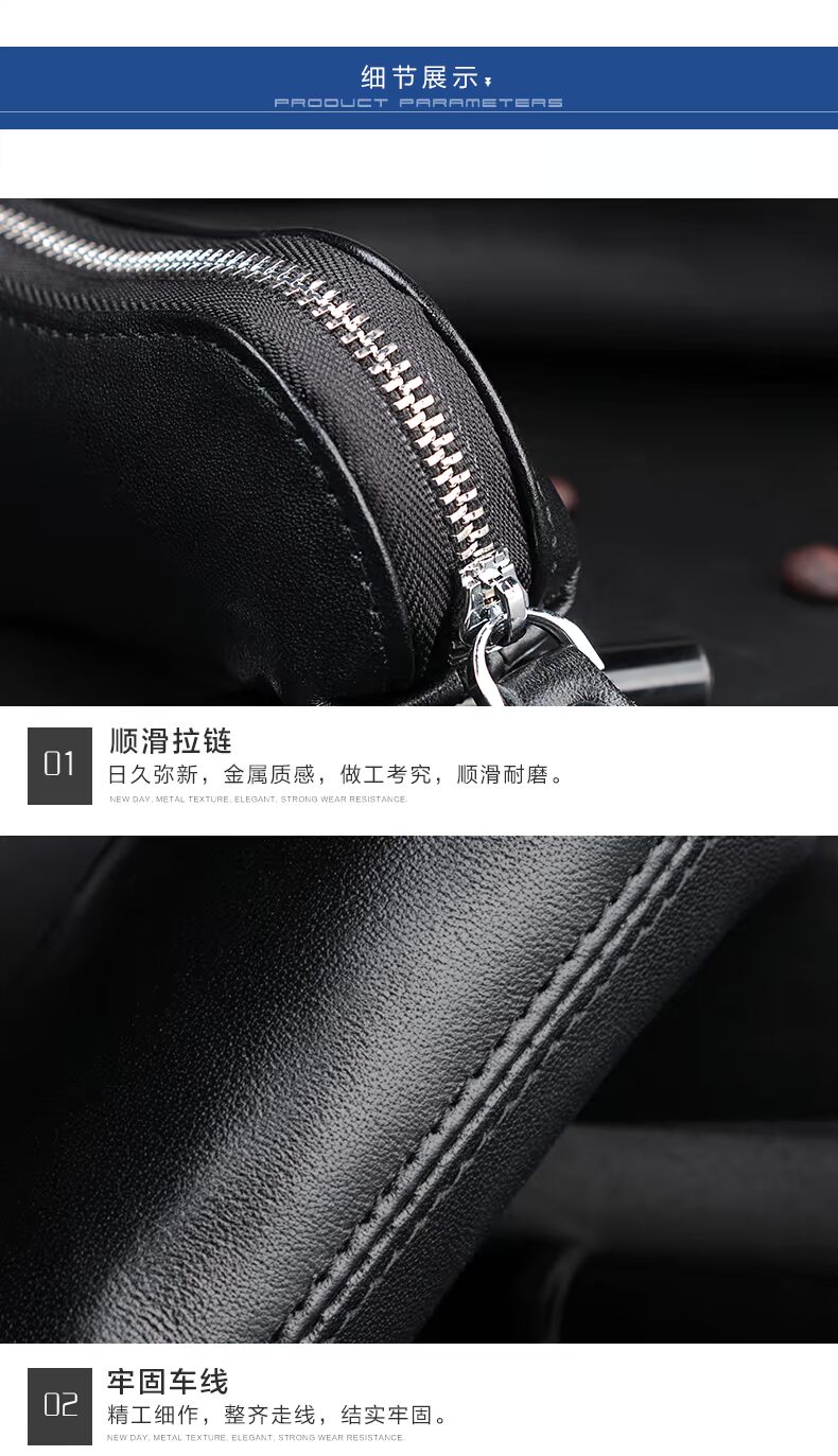 Bù nhìn túi chìa khóa mới bằng đồng nam ví da lớp đầu tiên khóa kéo da túi chìa khóa xe túi túi đựng chìa khóa