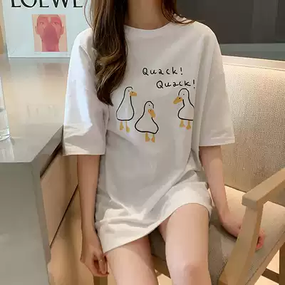 Net red pregnant women's clothing summer cotton white T-shirt female cec short sleeve loose student T-shirt base shirt coat tide