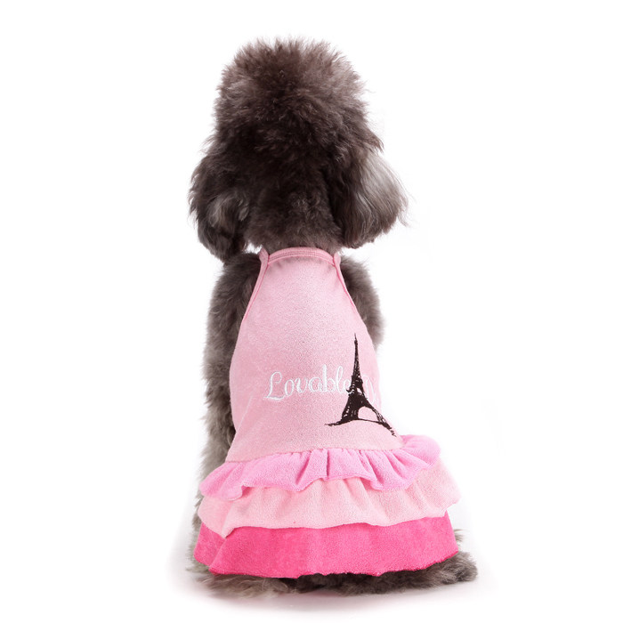 Japan Doug Romantic French Dress Pet Clothes Doggie Clothes Spring and Summer