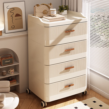 Installation-Free Drawer-Type Storage Cabinet, Home Living Room Storage Cabinet, Simple Modern Bedroom Bedside Table, Toy Storage Cabinet