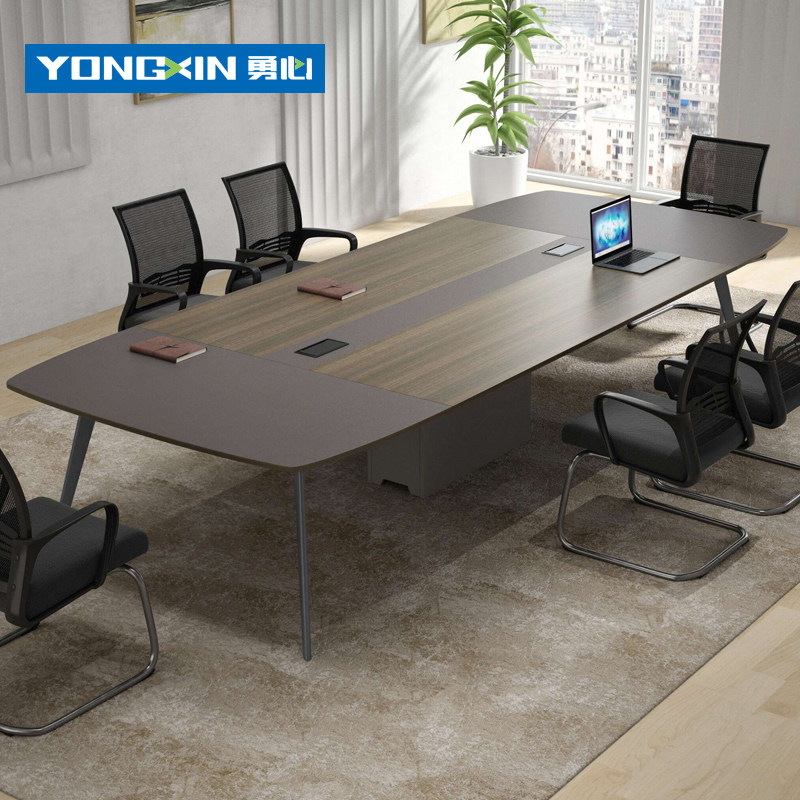 Conference Table Desk Brief Modern Office Furniture Innate Table Urkin Wood Color Meeting Room Table And Chairs Combination