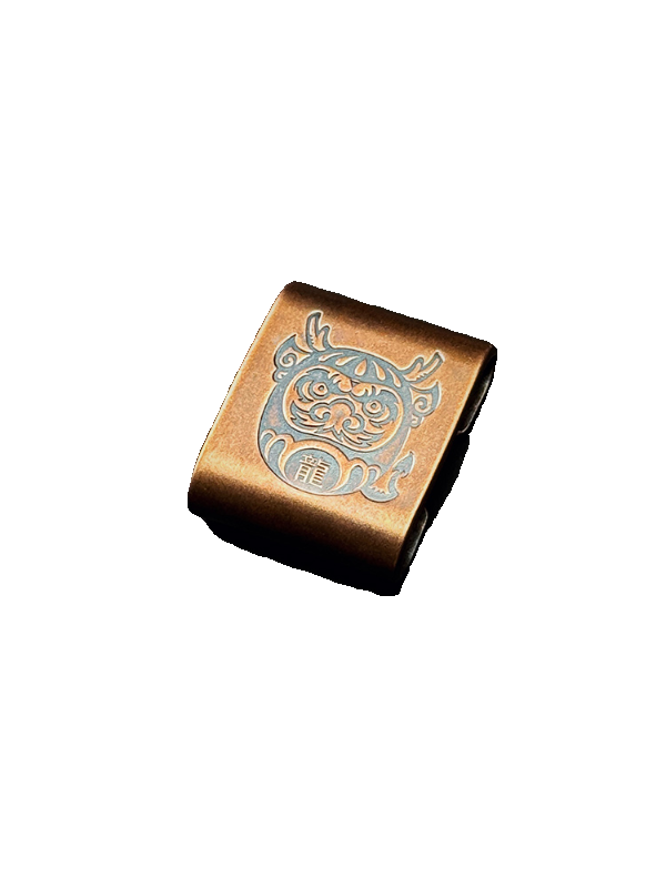 Американский стальной огнестойкий EDC зажим, подходящий для аксессуаров сумки Wanquan, стандартная пряжка дракона, никелированный сплав щитовая пряжка медный