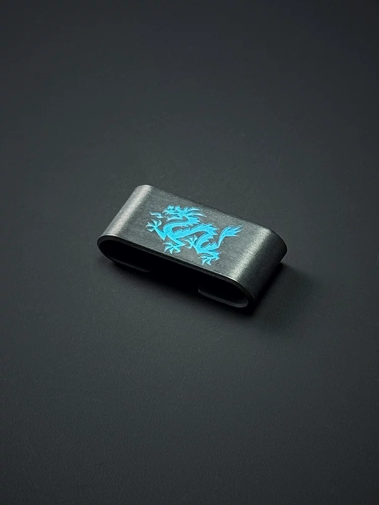 Американский стальной огнестойкий EDC зажим, подходящий для аксессуаров сумки Wanquan, стандартная пряжка дракона, никелированный сплав щитовая пряжка медный