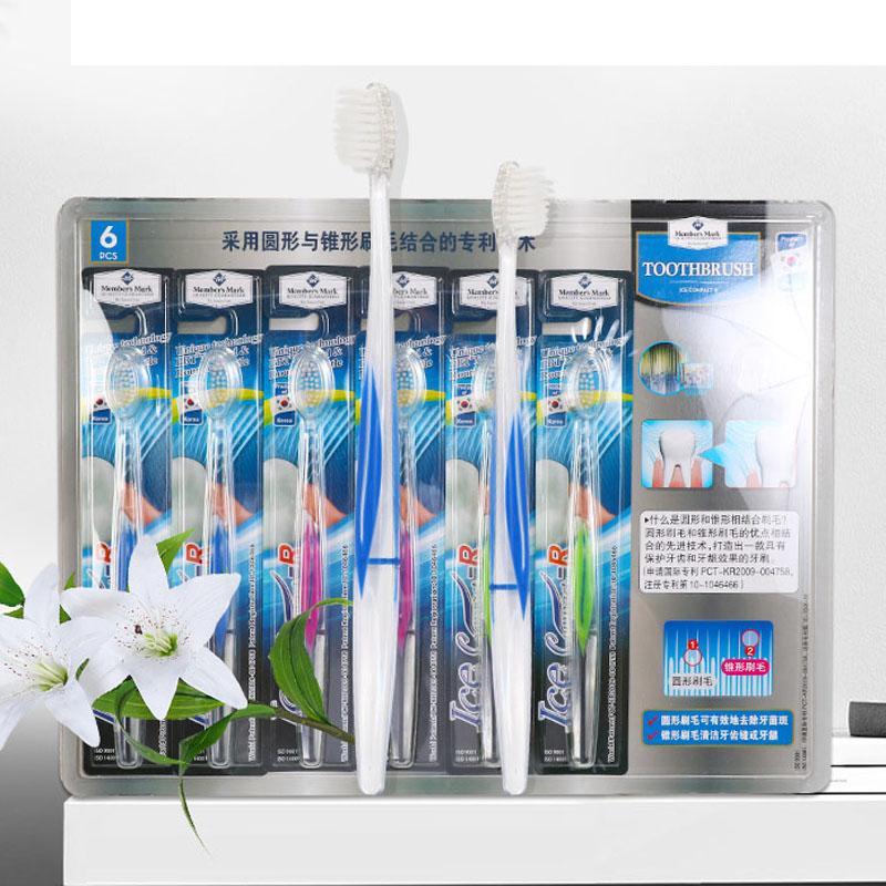 Sam Youpin Korea imported Members Mark small brush head soft hair toothbrush 6 sets CLIO