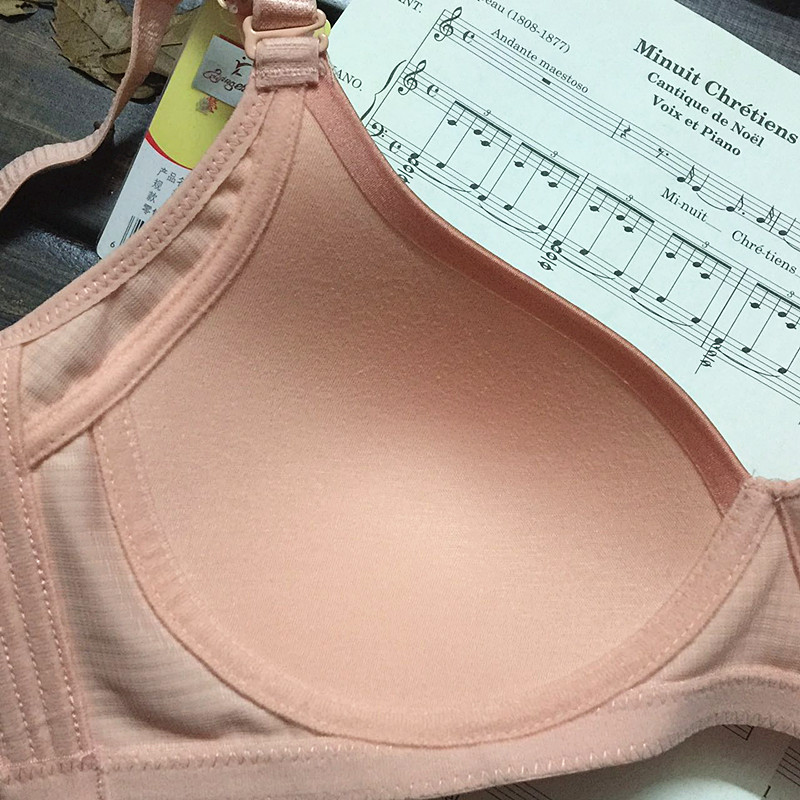Authentic Yingying 470 không có vòng thép tập hợp điều chỉnh phần áo ngực mịn đơn giản kích thước lớn đồ lót biến dạng quần lót nữ dành cho tuổi 20