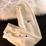 Сливочные штаны для влюбленных подходит для мужчин и женщин, свободный крой