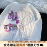 Tide, дизайнерская брендовая летняя футболка для влюбленных, тренд сезона, в цветочек, короткий рукав, свободный крой