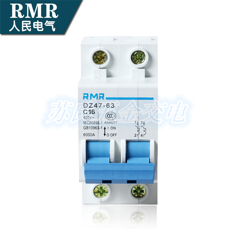 RMR Shanghai people circuit breaker DZ47-63 2P 3A-63A air switch