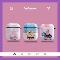 SpongeBob Pai Star AirPods Protective Cover Soft airpods2 Generation Ear Case Creative Silicone AirPods pro Three Generation Apple Wireless Bluetooth ipods Cute
