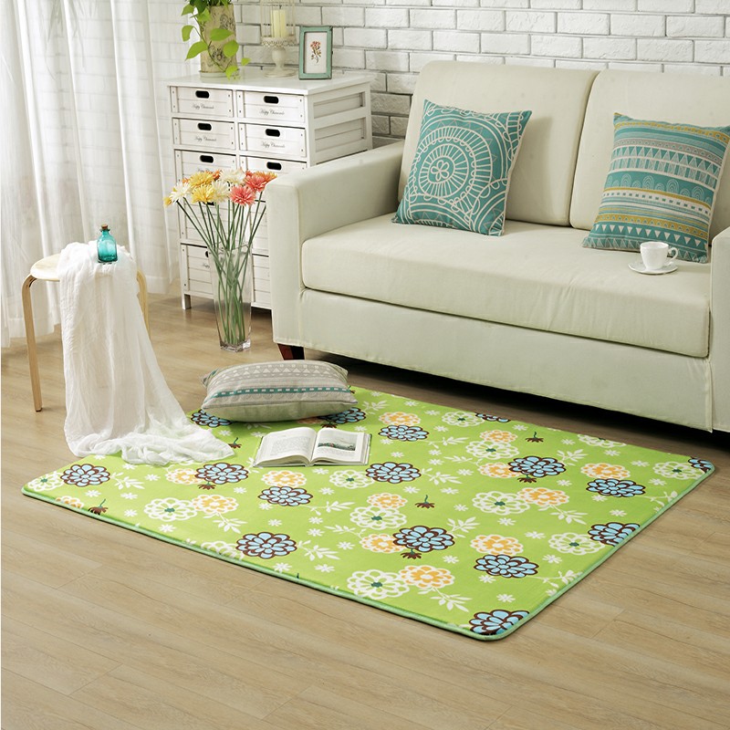Bắc Âu đầy đủ cửa hàng dễ thương đơn giản hiện đại phòng khách bàn cà phê sofa thảm phòng ngủ cạnh giường đệm hình chữ nhật - Thảm thảm nhung trải giường