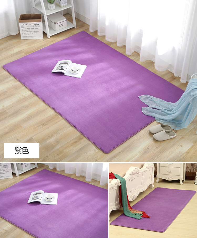 Nhung san hô đơn giản phòng ngủ hiện đại đầy đủ của đáng yêu phòng khách bàn cà phê đệm sofa tatami cạnh giường ngủ thảm có thể được tùy chỉnh thảm lót phòng ngủ