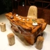Dian Yi Ge gốc khắc bàn trà tổng thể gốc cây thủ công gỗ gốc khắc bàn trà gỗ rắn văn phòng nhà bàn cà phê nước - Các món ăn khao khát gốc Các món ăn khao khát gốc