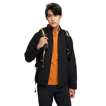 KOLON SPORT Kolon soft shell jacket mens Gore water-repellent sports coat outdoor windproof and breathable jacket