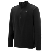 KOLON SPORT Kolon outdoor mountaineering casual mens hiking antibacterial half-zip bottoming long-sleeved T-shirt