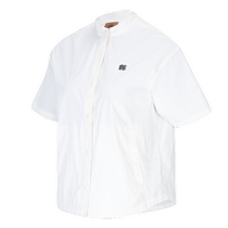 KOLON SPORT Kolon outdoor womens camping woven sports sun protection and water repellent short-sleeved sun protection short-sleeved shirt