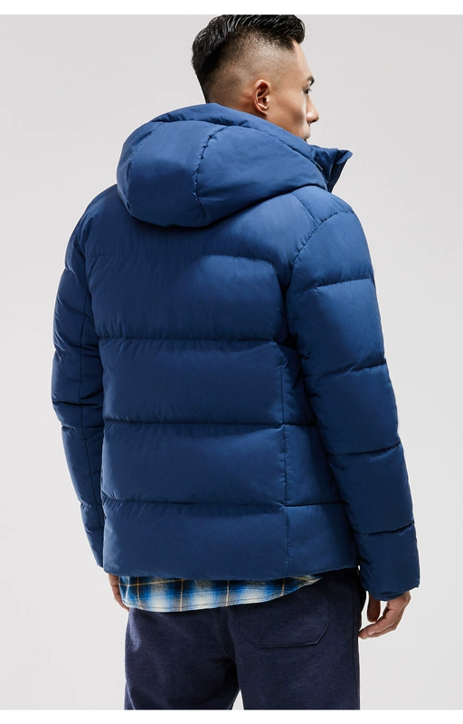 Anta down jacket nam ngắn đoạn 2018 mới dày thể thao xuống áo khoác trùm đầu nhẹ và ấm để giữ [pass] áo phao lông vũ uniqlo