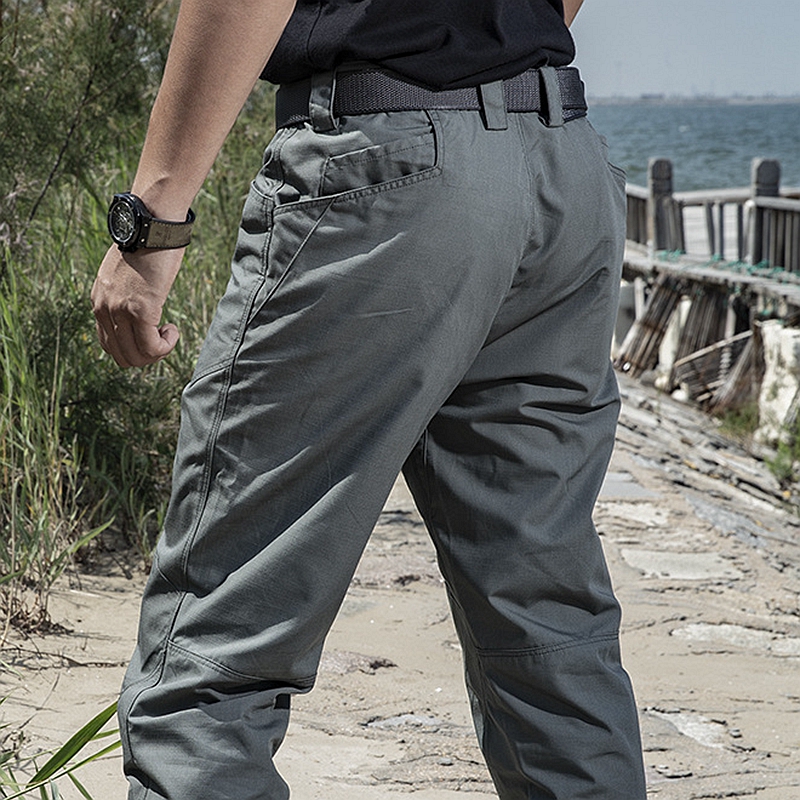 Spring and autumn loose straight outdoor tactical pants men's military fans breathable flash casual pants combat pants multi-pocket cargo pants