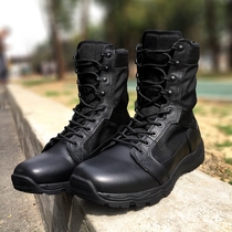 Spring and summer monk flying fish ultra-light combat boots high shock-absorbing land boots light wear-resistant comfort training boots women