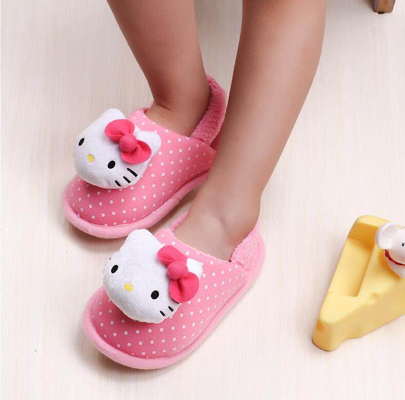 Chaussons enfants en autre HELLO KITTY pour hiver - semelle autre - Ref 986753 Image 9