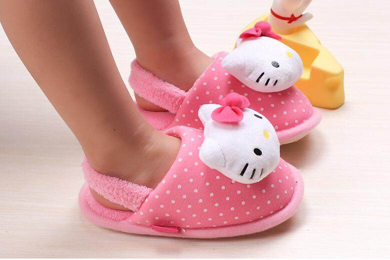 Chaussons enfants en autre HELLO KITTY pour hiver - semelle autre - Ref 986753 Image 10