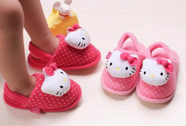 Chaussons enfants en autre HELLO KITTY pour hiver - semelle autre - Ref 986753 Image 7