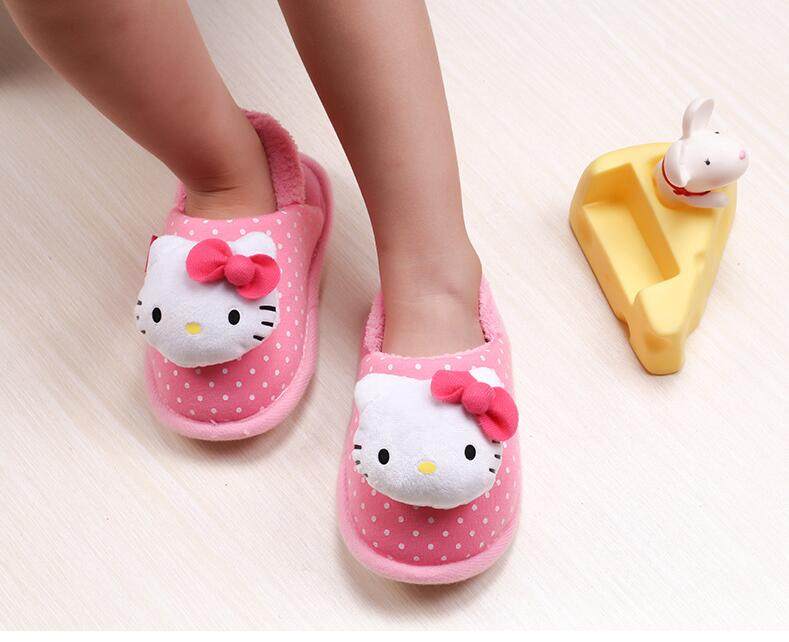 Chaussons enfants en autre HELLO KITTY pour hiver - semelle autre - Ref 986753 Image 8
