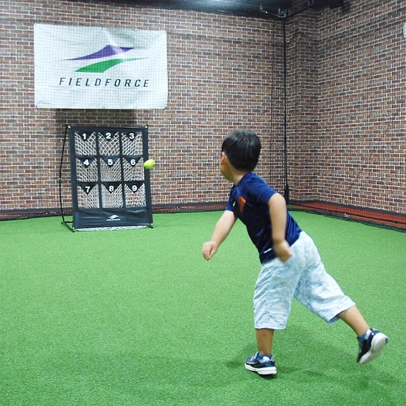 Japanese Ff Youth Baseball Nine-Grid Pitching Practice Net, Good Pitch Zone Pitcher Solo Training Net
