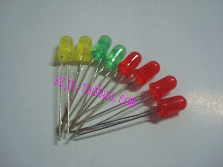 3mm 5mm LED light LED light red hair red yellow hair yellow green hair green spot 1000 price
