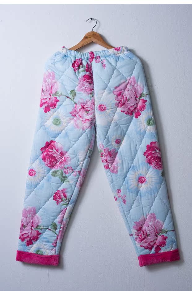 Đặc biệt hàng ngày quần mùa đông ba lớp chần dày san hô nhung ngủ quần nữ flannel ấm áp quần nhà giản dị quần lửng nữ