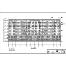 A complete set of construction details of a six-story residential building in a certain place with detailed CAD drawings and architectural dwg drawings