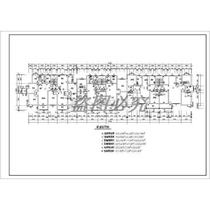 Construction cad drawings of a century garden in a certain place (3 floors in total) architectural dwg drawings