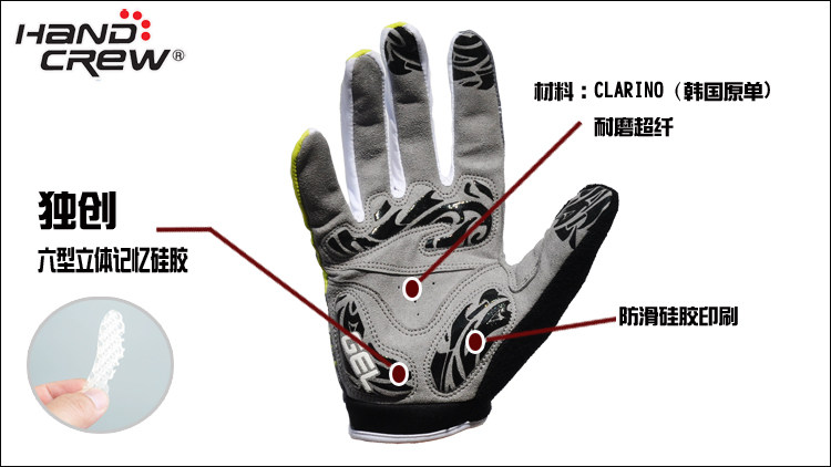 Gants pour vélo mixte HANDCREW - Ref 2240936 Image 7