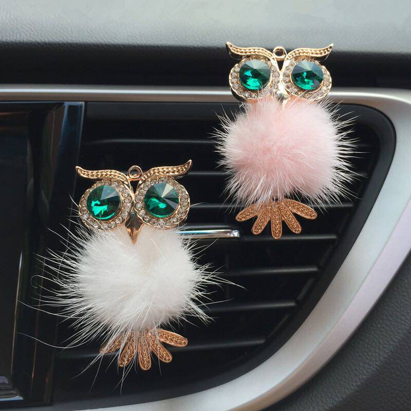 Mini owl car air conditioning port decoration air outlet perfume clip women's car supplies