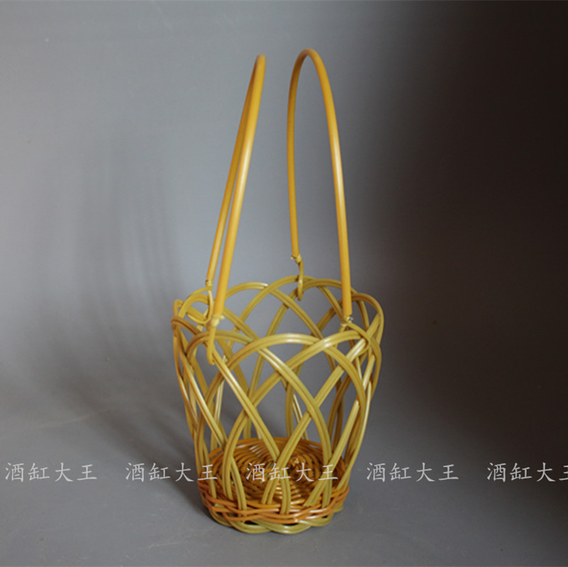 Quầy đặc biệt Authentic gốm sứ chai rượu đất nung jar 1 kg tre chai rượu vang giỏ rượu ly thủy tinh uống rượu