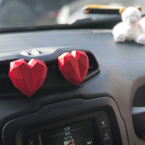 Creative car perfume aromatherapy car geometric love air conditioning outlet clip diffuser stone woman car interior decoration supplies