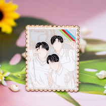 TTFBOYS peripheral eighth anniversary happy boy metal badges Wang Junkai Easy to close one thousand Seal Wang Yuans Tongan synonyms