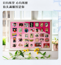 Badge Photo Frame Felt Shelter Box Hang Nordic Creative Power Distribution Table Box Decoration Painting Background Board Shelve Photo Wall