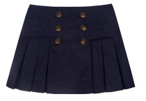 Shanghai Fudan Middle School girls pleated short skirt