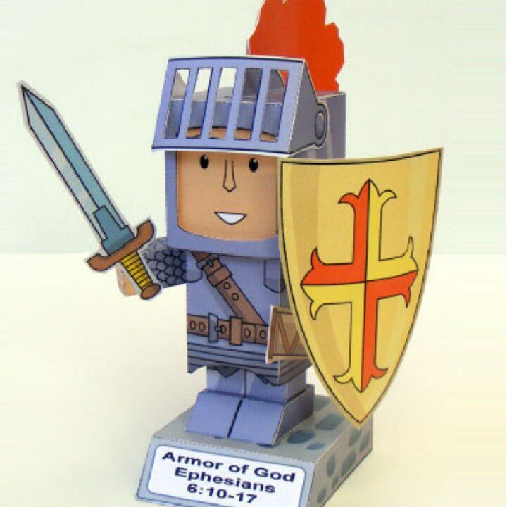 THE ARMOR OF GOD Rider Paper Model Electronic Drawings