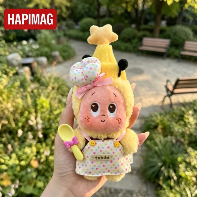 Japanese Hapimag Star People Little Bee Chef Cute Bag Pendant Keychain Birthday Gift for Girls Japanese Hapimag Star People Little Bee Chef Cute Bag Pendant Keychain Birthday Gift for Girls