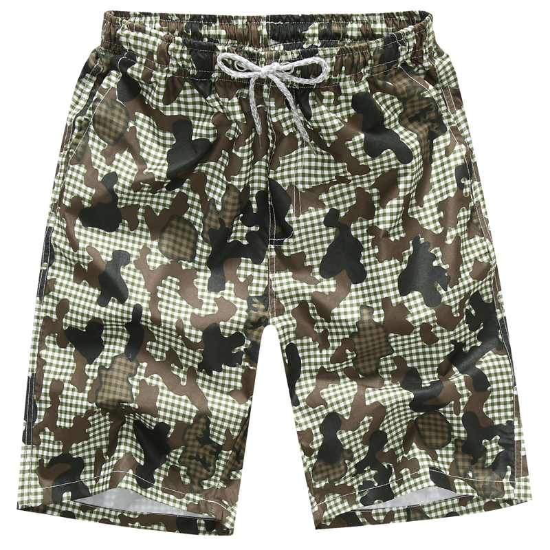 Quần đi biển cho nam và nữ nhanh khô quần rộng kích thước lớn quần short mùa hè đi biển lướt sóng giải trí kỳ nghỉ năm điểm quần lớn 	ao quần đi biển	