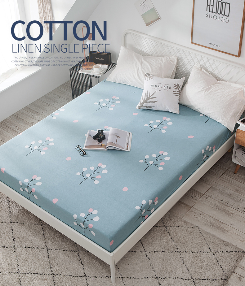 Tấm trải giường bằng vải cotton màu đỏ 笠 Tấm nệm Simmons đơn 1,5 m 1,8m Tấm trải giường bằng vải cotton mỏng 	ga chun trải giường 2mx2m2	
