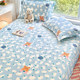 Bed sheet single piece pure cotton thickened summer 100 cotton dormitory children's single bed student quilt three-piece set double