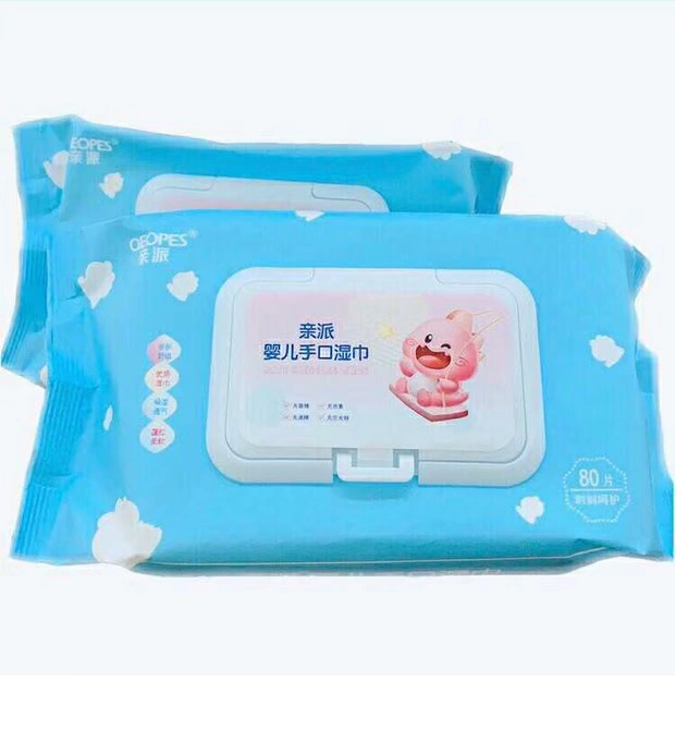 Khăn ướt Pro-Pai 80 Khăn giấy Khăn giấy Baby Baby Hand Ass Đặc biệt 1 Hộp 8 Túi lớn Giá cả phải chăng - Khăn ướt