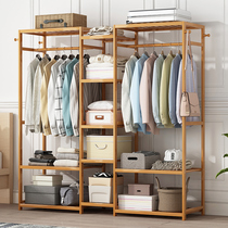 Coatrack Floor-to-ceiling bedroom home simple wardrobe no door simple modern sturdy durable rental room hanging wardrobe