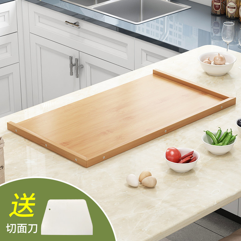Household panel cutting board Solid wood large dumpling chopping board Kneading panel Rolling panel and dough board knife board Bamboo cutting board